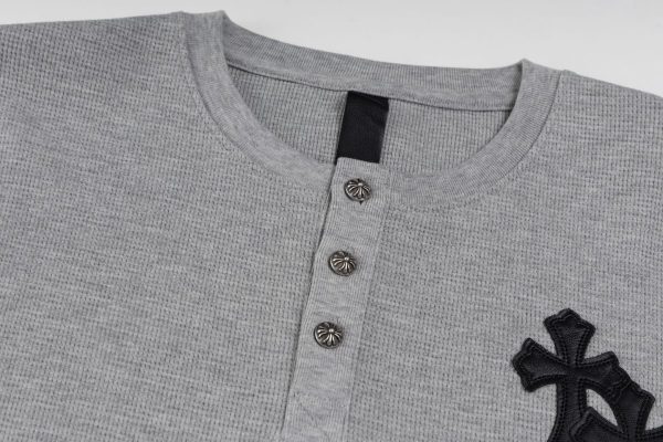CHROME HEARTS ヘンリーネックシャツ 灰