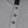 CHROME HEARTS ヘンリーネックシャツ 灰