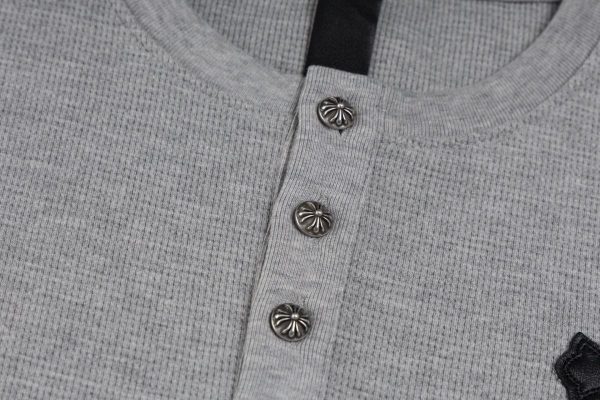 CHROME HEARTS ヘンリーネックシャツ 灰