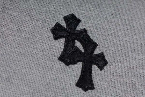 CHROME HEARTS ヘンリーネックシャツ 灰
