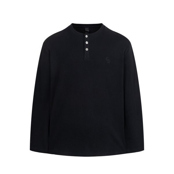 CHROME HEARTS ヘンリーネックシャツ 黑