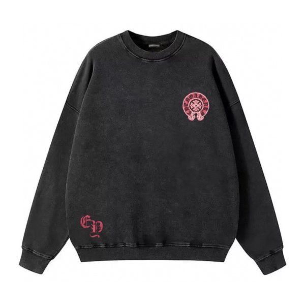 CHROME HEARTS ラウンドネックパーカー 黑