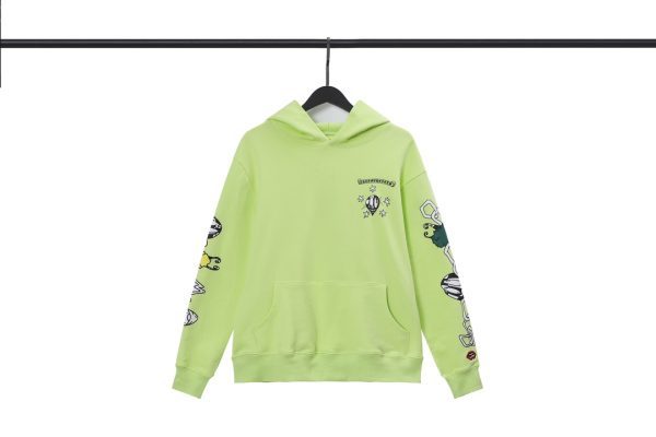 13434631228127826 CHROME HEARTS パーカー 荧光绿