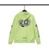 13434631230538028 CHROME HEARTS パーカー 荧光绿
