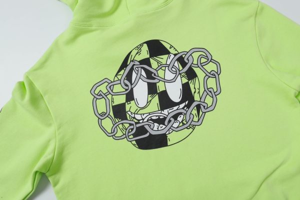 13434631234150413 CHROME HEARTS パーカー 荧光绿