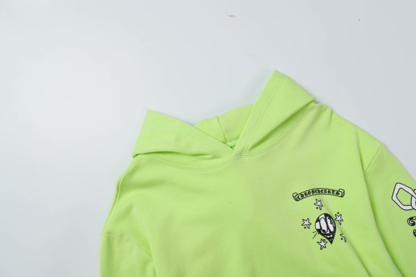 13434631238170559 CHROME HEARTS パーカー 荧光绿