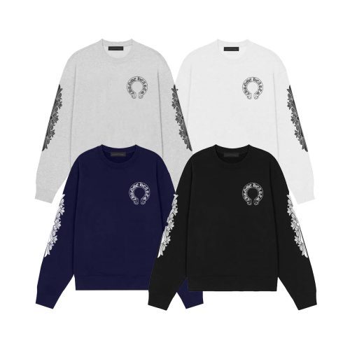 13434631285384090 CHROME HEARTS ラウンドネックパーカー 藏青