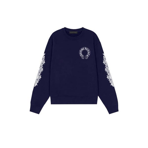 CHROME HEARTS ラウンドネックパーカー 藏青
