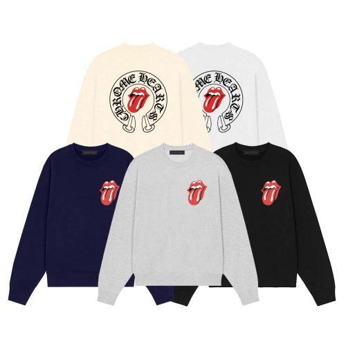13434631353826150 CHROME HEARTS ラウンドネックパーカー 米白