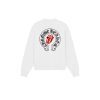 CHROME HEARTS ラウンドネックパーカー 米白