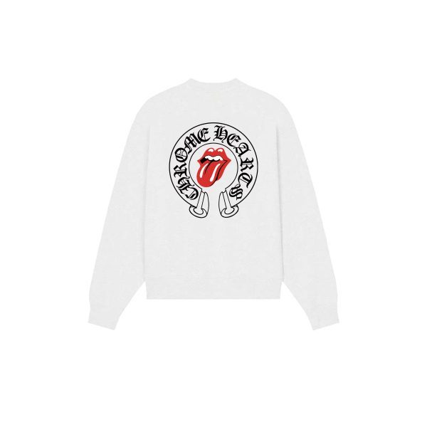 CHROME HEARTS ラウンドネックパーカー 米白