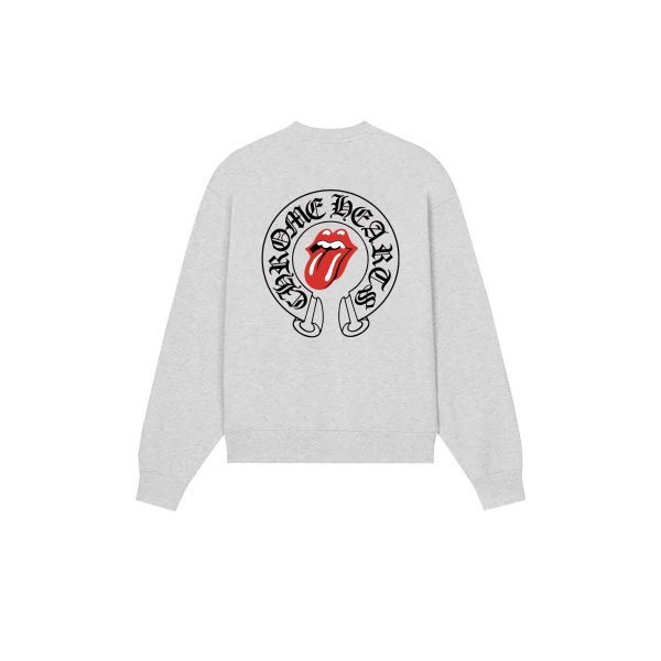 CHROME HEARTS ラウンドネックパーカー 米白