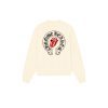 CHROME HEARTS ラウンドネックパーカー 米白