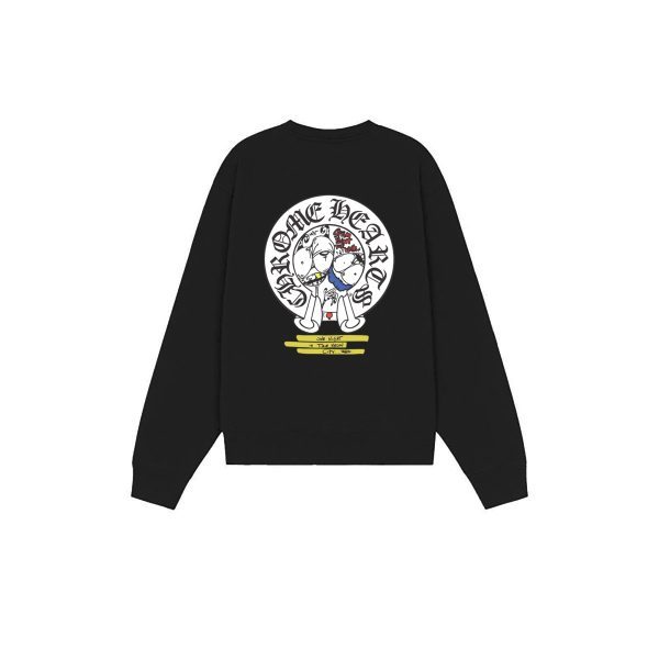 CHROME HEARTS ラウンドネックパーカー 黑