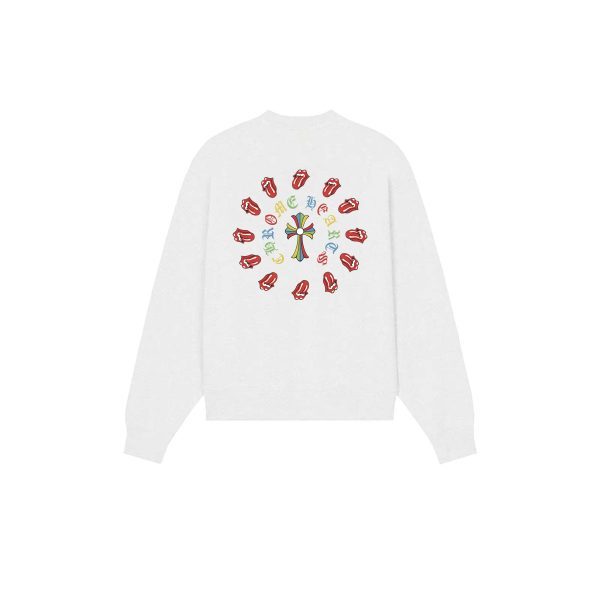 CHROME HEARTS ラウンドネックパーカー 米白