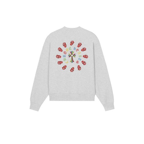 CHROME HEARTS ラウンドネックパーカー 米白