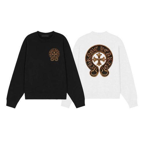 13434631535523068 CHROME HEARTS ラウンドネックパーカー 黑