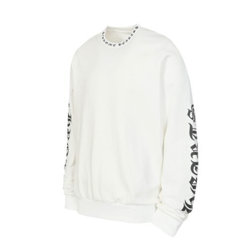 13434631662980198-1.jpg CHROME HEARTS ラウンドネックパーカー 白