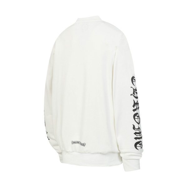 CHROME HEARTS ラウンドネックパーカー 白