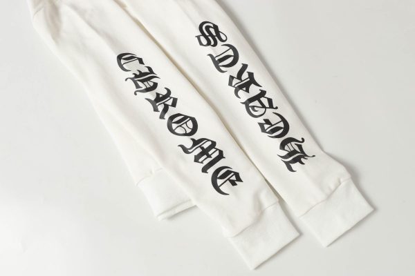 CHROME HEARTS ラウンドネックパーカー 白