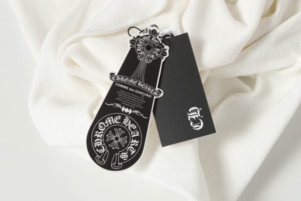 CHROME HEARTS ラウンドネックパーカー 白
