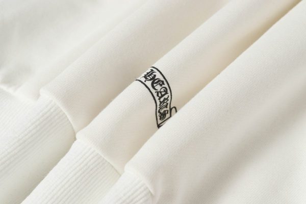CHROME HEARTS ラウンドネックパーカー 白
