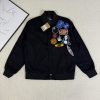 Stussy ベースボールジャケット 刺繍パッチ ブラック