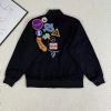 Stussy ベースボールジャケット 刺繍パッチ ブラック