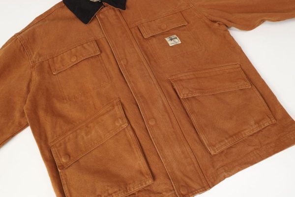 Stussy ワークジャケット マルチポケット ブラウン