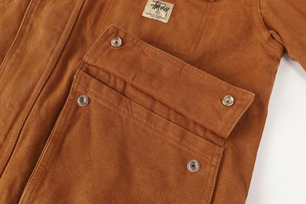Stussy ワークジャケット マルチポケット ブラウン