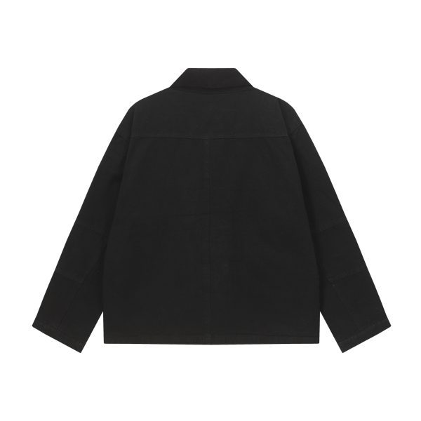 Stussy ワークジャケット コーデュロイ襟 ブラック