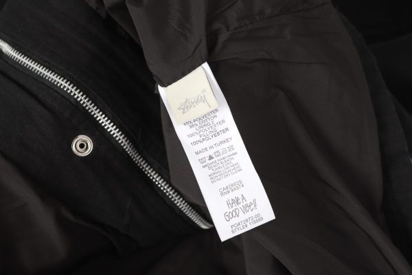 Stussy ワークジャケット コーデュロイ襟 ブラック