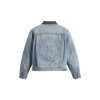 Stussy×Levi's デニムジャケット 刺繍徽章 グレーブルー