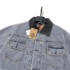 Stussy×Levi's デニムジャケット 刺繍徽章 グレーブルー
