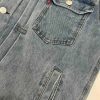 Stussy×Levi's デニムジャケット 刺繍徽章 グレーブルー