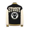Stussy ジャケット ロゴ刺繍 ブラック