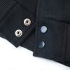 Stussy ベースボールジャケット 刺繍パッチ ブラック×ホワイト