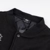 Stussy ベースボールジャケット シティ刺繍 ブラック