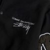 Stussy ベースボールジャケット シティ刺繍 ブラック