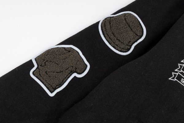 Stussy ベースボールジャケット シティ刺繍 ブラック