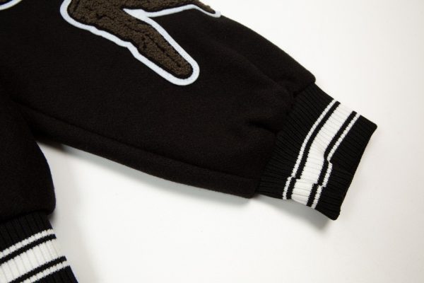 Stussy ベースボールジャケット シティ刺繍 ブラック