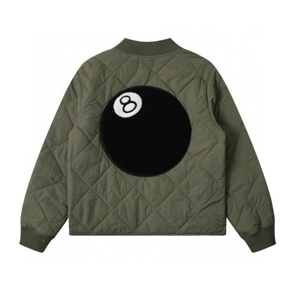 Stussy コーチジャケット キルト オリーブ