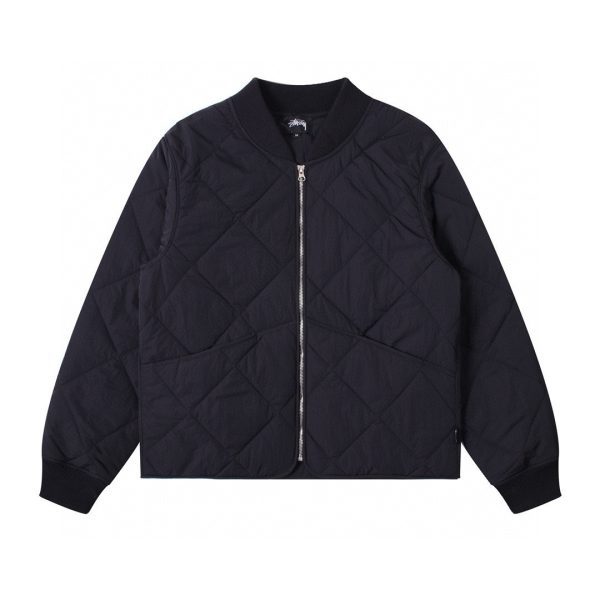 Stussy コーチジャケット キルト オリーブ