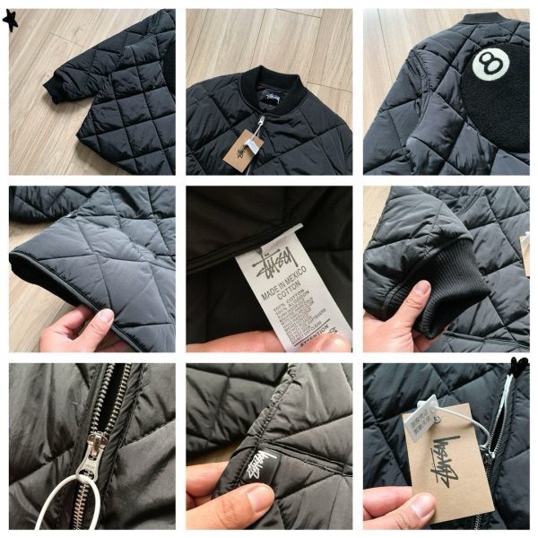 Stussy コーチジャケット キルト オリーブ