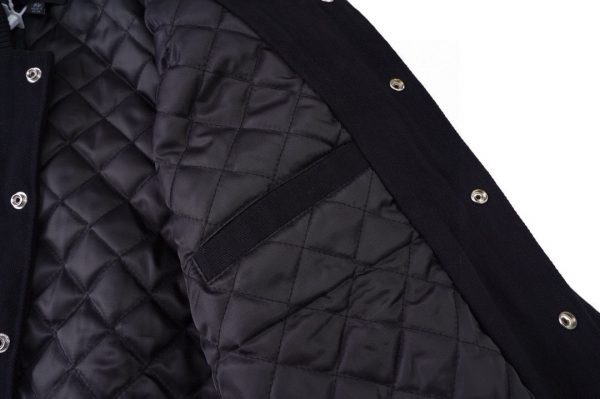 Stussy ベースボールジャケット パッチ ブラック