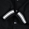 Stussy ベースボールジャケット ストライプ ブラック