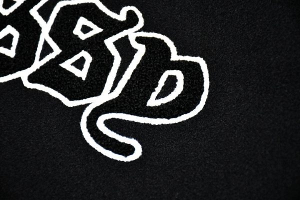 Stussy ベースボールジャケット ストライプ ブラック