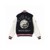 Stussy ベースボールジャケット カラフルパッチ ブラック
