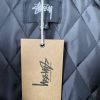 Stussy ベースボールジャケット カラフルパッチ ブラック
