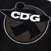 Stussy×CDG ベースボールジャケット コラボ刺繍 ブラック